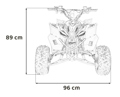 Pojazd Quad DESERT STORM LIFT Niebieski