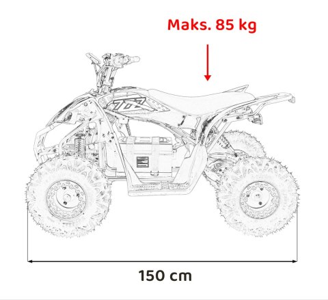 Pojazd Quad DESERT STORM LIFT Pomarańczowy