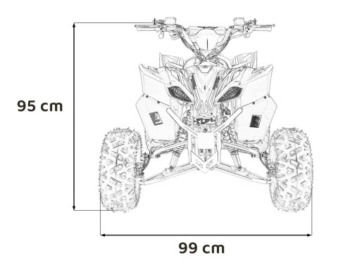 Pojazd Quad Spalinowy DESERT STORM LIFT Czarny