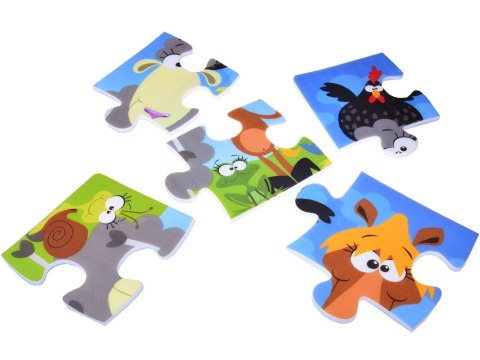Puzzle piankowe mata Zwierzęta 37cm x 37cm ZA3151