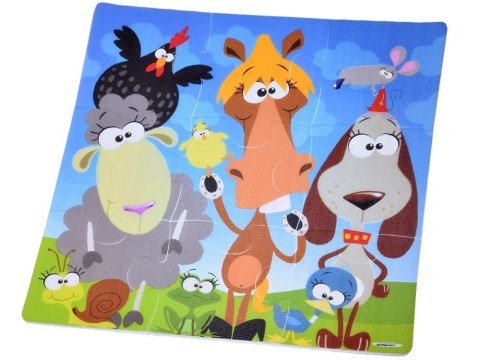 Puzzle piankowe mata Zwierzęta 37cm x 37cm ZA3151