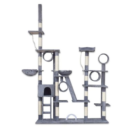 Drapak dla kota wieża 250cm plac zabaw dla kotków drzewko wieża z legowiskiem