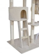 Olbrzymi drapak dla kota Plac Zabaw drzewko z legowiskiem XXL 250 cm wysoki