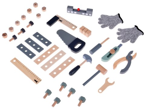 Warsztat drewniany dla małego majsterkowicza narzędzia dla dzieci ZA5616