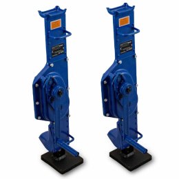 ZESTAW NIEBIESKICH PODNOŚNIKÓW KORBOWYCH 2 SZTUKI ŁĄCZNY UDŹWIG 20 TON BITUXX