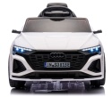 AUDI SQ8 BIAŁY Auto na akumulator, Pilot, Światła, Muzyka, Skóra, koła EVA