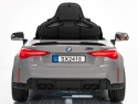 BMW m4 SZARY Auto na akumulator, Pilot, Światła, Muzyka, Koła EVA