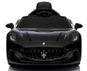 Maserati GranTurismo CZARNY Auto na akumulator, Skóra, Pilot, Światła, Muzyka, Koła EVA