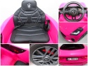 Maserati GranTurismo RÓŻOWY Auto na akumulator, Skóra, Pilot, Światła, Muzyka, Koła EVA