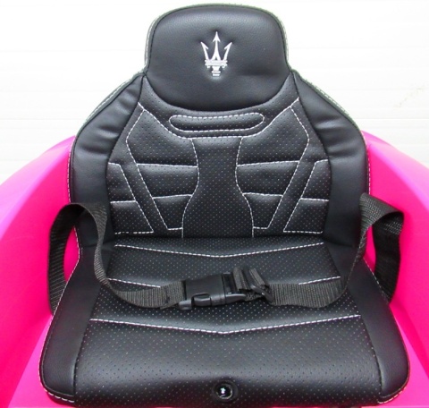 Maserati GranTurismo RÓŻOWY Auto na akumulator, Skóra, Pilot, Światła, Muzyka, Koła EVA