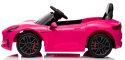 Maserati GranTurismo RÓŻOWY Auto na akumulator, Skóra, Pilot, Światła, Muzyka, Koła EVA