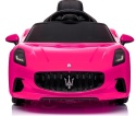 Maserati GranTurismo RÓŻOWY Auto na akumulator, Skóra, Pilot, Światła, Muzyka, Koła EVA