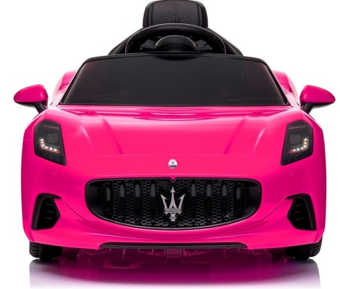 Maserati GranTurismo RÓŻOWY Auto na akumulator, Skóra, Pilot, Światła, Muzyka, Koła EVA