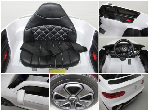 Mercedes GLC COUPE Concept Auto na akumulator 4x4 BIAŁY, Światła, Dźwięki, Pilot, Koła EVA