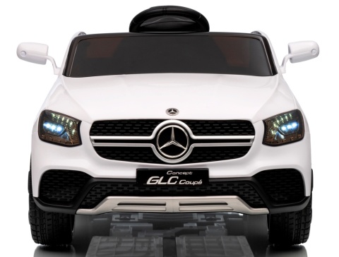 Mercedes GLC COUPE Concept Auto na akumulator 4x4 BIAŁY, Światła, Dźwięki, Pilot, Koła EVA