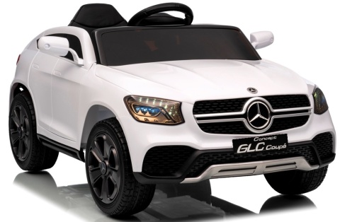 Mercedes GLC COUPE Concept Auto na akumulator 4x4 BIAŁY, Światła, Dźwięki, Pilot, Koła EVA