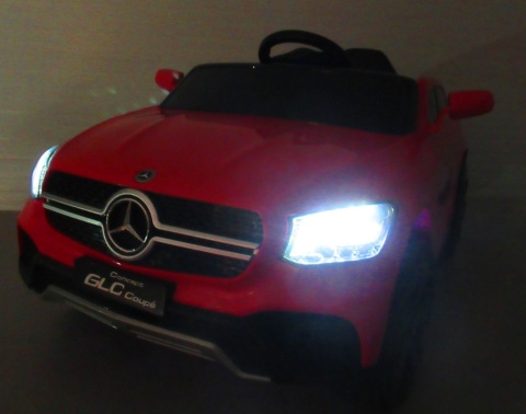 Mercedes GLC COUPE Concept Auto na akumulator 4x4 CZERWONY, Światła, Dźwięki, Pilot, Koła EVA