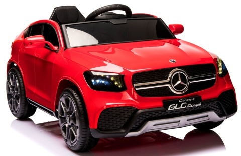 Mercedes GLC COUPE Concept Auto na akumulator 4x4 CZERWONY, Światła, Dźwięki, Pilot, Koła EVA