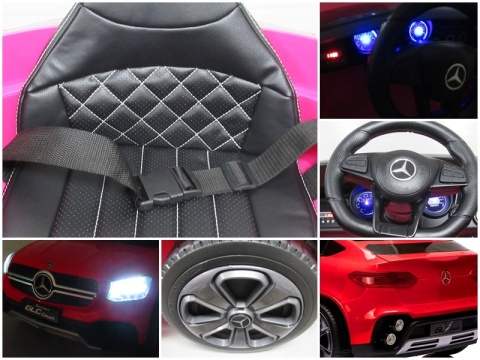 Mercedes GLC COUPE Concept Auto na akumulator 4x4 CZERWONY, Światła, Dźwięki, Pilot, Koła EVA