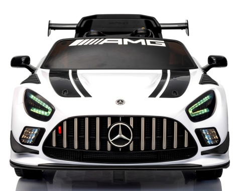 Mercedes GT3 Evo BIAŁY Auto na akumulator, Pilot, Światła, Muzyka, Koła EVA
