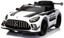 Mercedes GT3 Evo BIAŁY Auto na akumulator, Pilot, Światła, Muzyka, Koła EVA