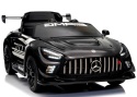Mercedes GT3 Evo CZARNY Auto na akumulator, Pilot, Światła, Muzyka, Koła EVA