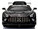 Mercedes GT3 Evo CZARNY Auto na akumulator, Pilot, Światła, Muzyka, Koła EVA