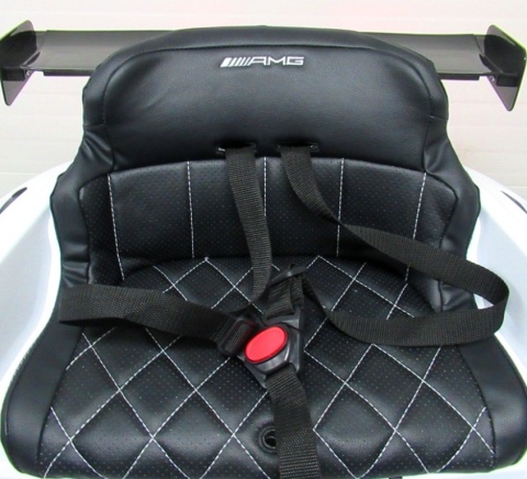 Mercedes GT3 Evo CZARNY Auto na akumulator, Pilot, Światła, Muzyka, Koła EVA