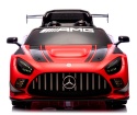 Mercedes GT3 Evo CZERWONY Auto na akumulator, Pilot, Światła, Muzyka, Koła EVA