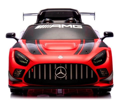 Mercedes GT3 Evo CZERWONY Auto na akumulator, Pilot, Światła, Muzyka, Koła EVA