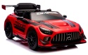 Mercedes GT3 Evo CZERWONY Auto na akumulator, Pilot, Światła, Muzyka, Koła EVA