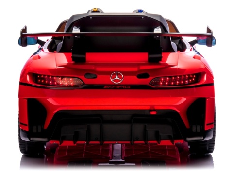 Mercedes GT3 Evo CZERWONY Auto na akumulator, Pilot, Światła, Muzyka, Koła EVA
