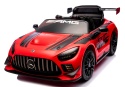 Mercedes GT3 Evo CZERWONY Auto na akumulator, Pilot, Światła, Muzyka, Koła EVA