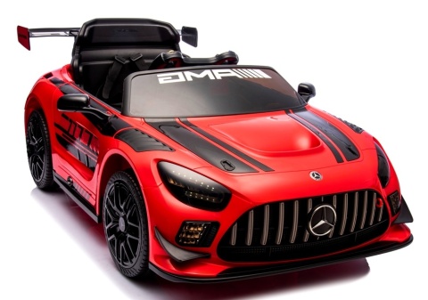 Mercedes GT3 Evo CZERWONY Auto na akumulator, Pilot, Światła, Muzyka, Koła EVA
