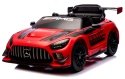 Mercedes GT3 Evo CZERWONY Auto na akumulator, Pilot, Światła, Muzyka, Koła EVA