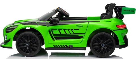 Mercedes GT3 Evo ZIELONY Auto na akumulator, Pilot, Światła, Muzyka, Koła EVA