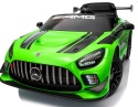 Mercedes GT3 Evo ZIELONY Auto na akumulator, Pilot, Światła, Muzyka, Koła EVA