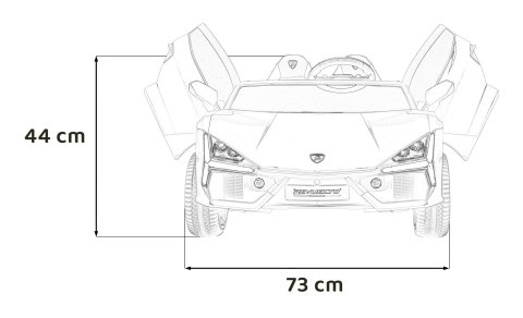 Pojazd Lamborghini Revuelto XL STRONG Niebieski