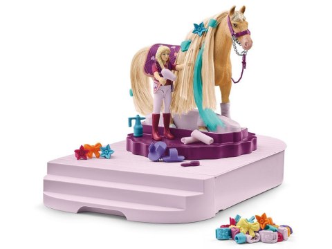 Schleich obrotowa stacja do pielęgnacji koni Sofia koń figurka akc ZA6003