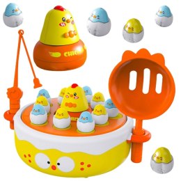 WOOPIE Gra Zręcznościowa Łowienie Kurczaczków 2w1 Katapulta