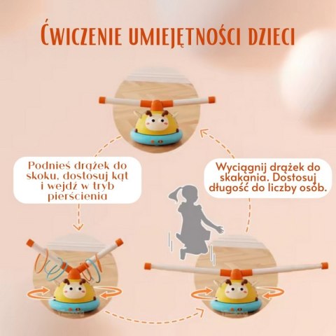 WOOPIE Gra Zręcznościowa Skakanka Automatyczna 2w1 Rzut do Celu Pszczółka