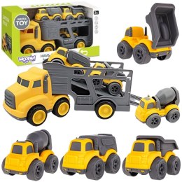 WOOPIE Laweta Zestaw 4w1 Pojazdy Budowlane