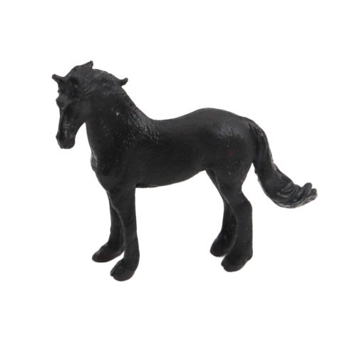 Zestaw Mini Figurki Konie Rasy Brązowy Czarny Szary 5-6cm 6szt