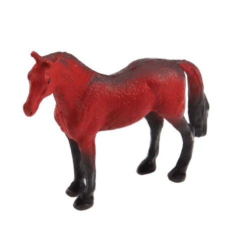 Zestaw Mini Figurki Konie Rasy Brązowy Czarny Szary 5-6cm 6szt