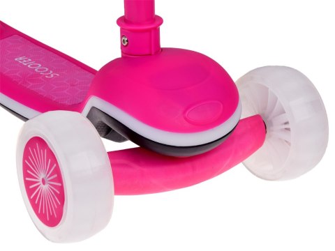Balansowa hulajnoga SCOOTER 3-kołowa KOLOROWE ŚWIATEŁKA i MUZYKA SP0812