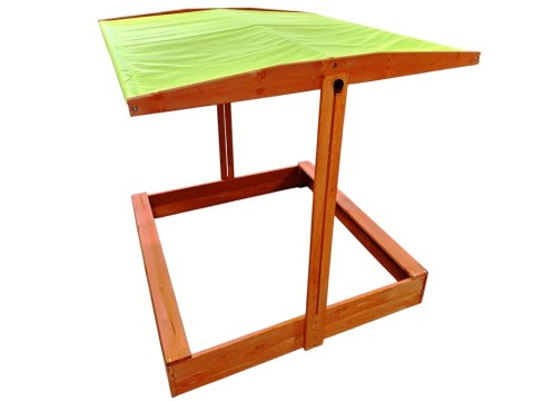 Drewniana piaskownica 120x120cm z daszkiem zamykana SP0838