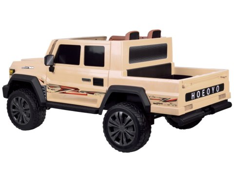 Duże auto PICKUP na akumulator elektryczne dla dzieci 2os 4x4 paka PA0329