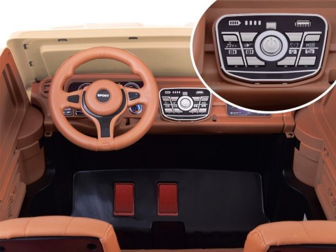 Duże auto PICKUP na akumulator elektryczne dla dzieci 2os 4x4 paka PA0329