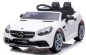 Mercedes SLC 300 BIAŁY Autko na akumulator Piankowe Koła Eva, miękki fotelik, Pilot