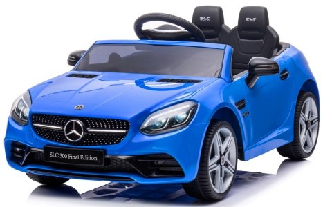 Mercedes SLC 300 NIEBIESKI Autko na akumulator Piankowe Koła Eva, miękki fotelik, Pilot